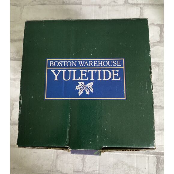 Vintage Boston Warehouse Yuletide Santa Pitcher Hand Painted Holiday Festivities - Picture 9 of 9